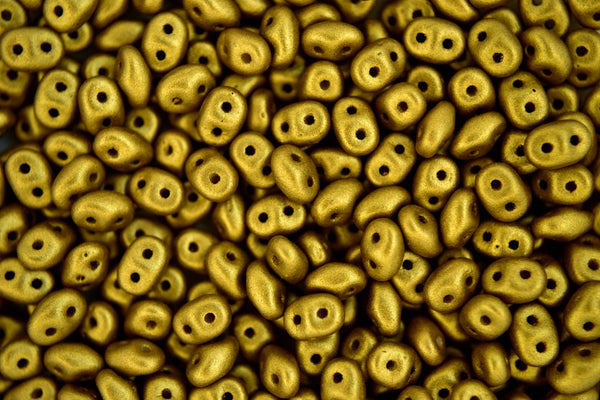 100g WHOLESALE Matubo SuperDuo Czech Seed Beads 2.5x5mm Aztec Gold Bronze Olive Gold