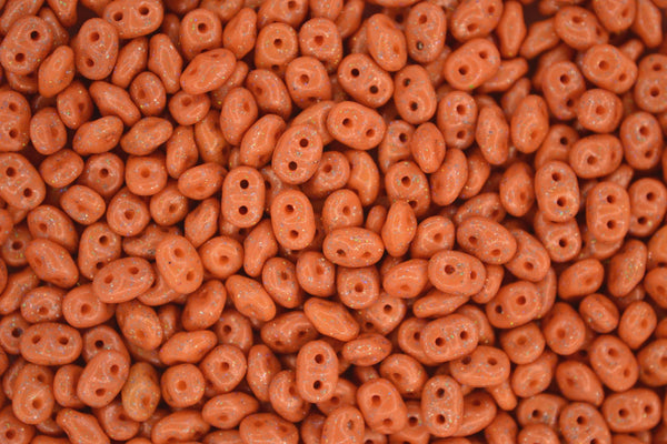 20g Matubo SuperDuo Czech Seed Beads 2.5x5mm Stardance Orange Tiger