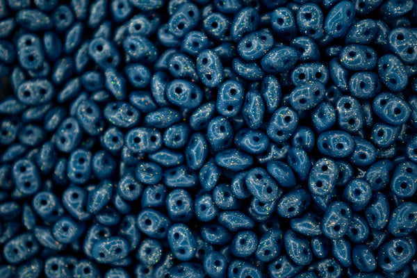 10g Matubo SuperDuo Czech Seed Beads 2.5x5mm Stardance Teal