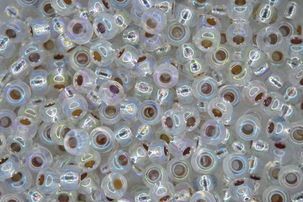 250g WHOLESALE MIYUKI 6/0 Round Japanese Seed Beads 4mm 1001 Crystal AB