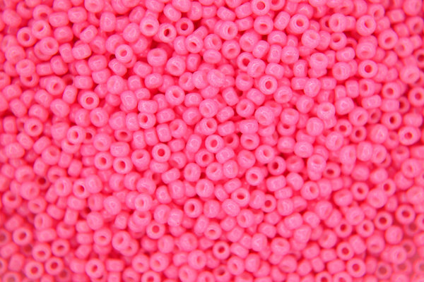250g WHOLESALE MIYUKI 11/0 Round Japanese Seed Beads 2mm 91385 Dyed Opaque Pink
