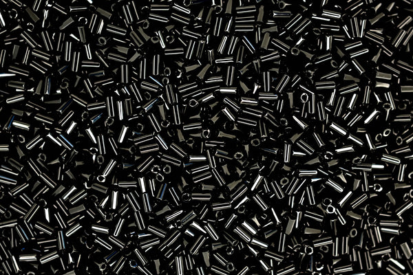 10g MIYUKI 3mm Bugle Japanese Glass Seed Beads 9401 Black