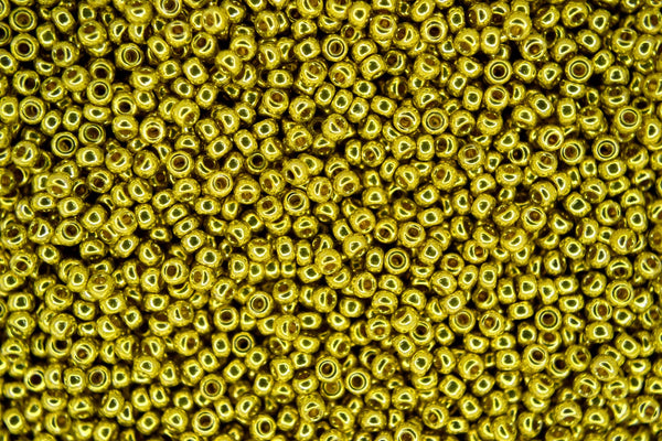 10g MIYUKI 11/0 Round Japanese Seed Beads 2mm 94205 DURACOAT Galvanized Zest