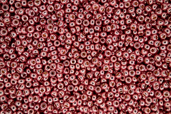 10g MIYUKI 11/0 Round Japanese Seed Beads 2mm 94209 DURACOAT Galvanized Dark Coral