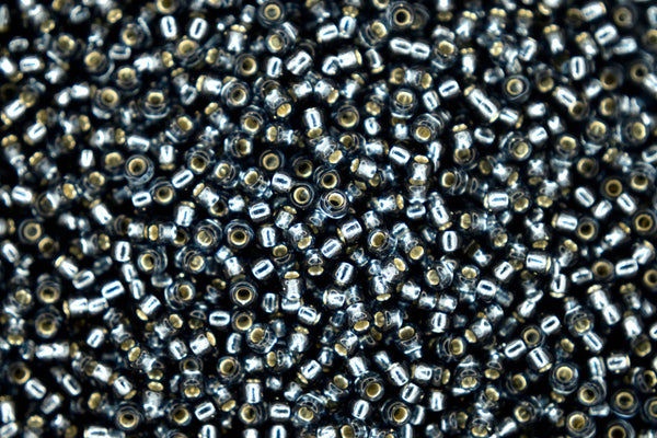 10g MIYUKI 11/0 Round Japanese Seed Beads 2mm 92426 Silver Lined Montana