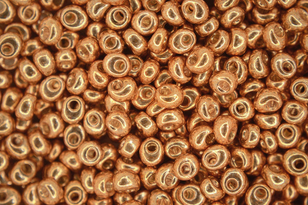 10g MIYUKI Magatamas Japanese Beads 4mm 91053 Galvanized Yellow Gold