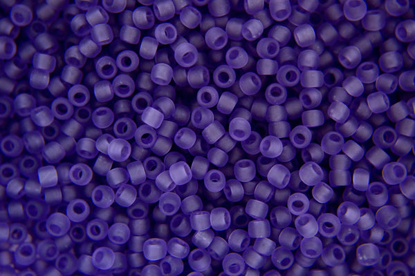 10g TOHO 8/0 Round Japanese Seed Beads 3mm 19F Transparent Frosted Sugar Plum