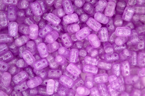 10g Matubo Rulla Czech Seed Beads 3x5mm Crystal Frozen Violet Matte