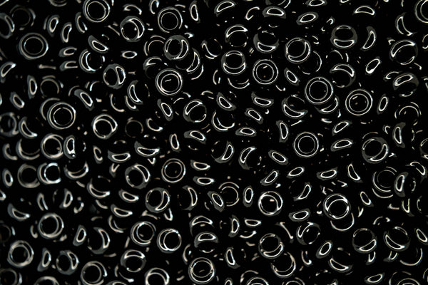 5g TOHO 6/0 Demi Japanese Seed Beads 4mm 49 Opaque Jet