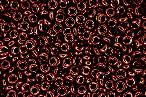 5g TOHO 6/0 Demi Japanese Seed Beads 4mm 222 Dark Bronze