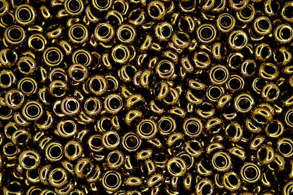 5g TOHO 6/0 Demi Japanese Seed Beads 4mm 223 Antique Bronze