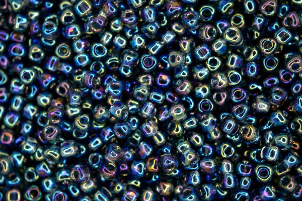 10g MIYUKI 8/0 Triangle Japanese Seed Beads 3mm 1157 Iris Grey