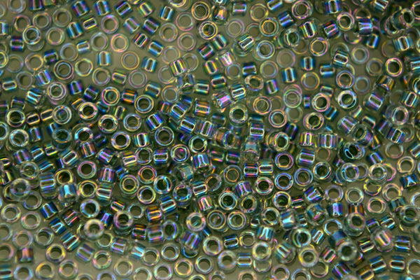 7.2g MIYUKI 11/0 Delica Japanese Seed Beads 1.6mm DB084 Lined Light Seafoam AB