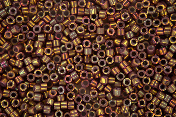 7.2g MIYUKI 11/0 Delica Japanese Seed Beads 1.6mm DB1011 Dusky Mauve Luster