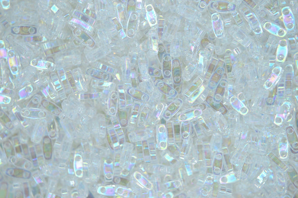 5g MIYUKI Quarter Tila Japanese Glass Beads 5x1.2mm 9250 Crystal AB