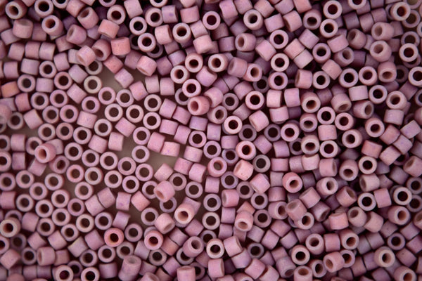 7.2g MIYUKI 11/0 Delica Japanese Seed Beads 1.6mm DB1066 Matte Metallic Heather Luster