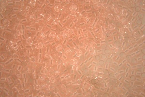 7.2g MIYUKI 11/0 Delica Japanese Seed Beads 1.6mm DB1103 Transparent Pink Mist