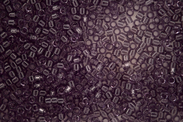 7.2g MIYUKI 11/0 Delica Japanese Seed Beads 1.6mm DB1105 Transparent Light Amethyst
