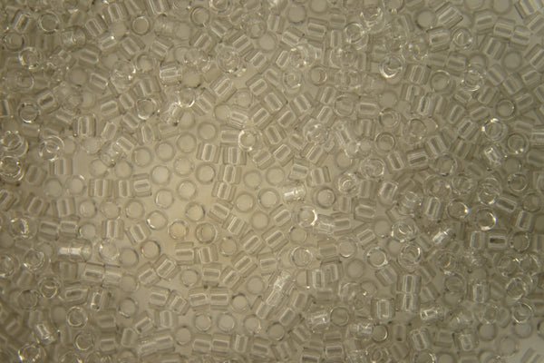 7.2g MIYUKI 11/0 Delica Japanese Seed Beads 1.6mm DB1111 Transparent Gray Mist