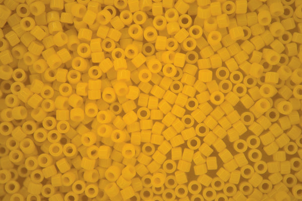 7.2g MIYUKI 11/0 Delica Japanese Seed Beads 1.6mm DB1132 Opaque Canary