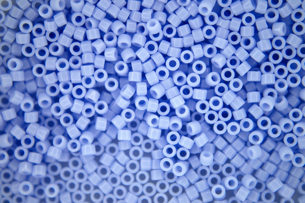 7.2g MIYUKI 11/0 Delica Japanese Seed Beads 1.6mm DB1137 Opaque Agate Blue