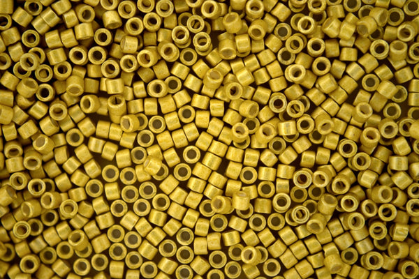 7.2g MIYUKI 11/0 Delica Japanese Seed Beads 1.6mm DB1154 Semi Matte Galvanized Zest