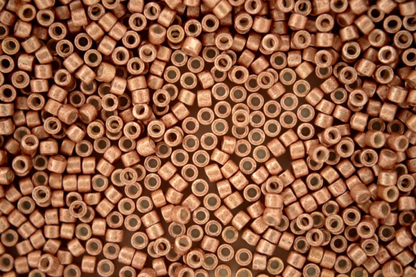 7.2g MIYUKI 11/0 Delica Japanese Seed Beads 1.6mm DB1155 Semi Matte Galvanized Muscat