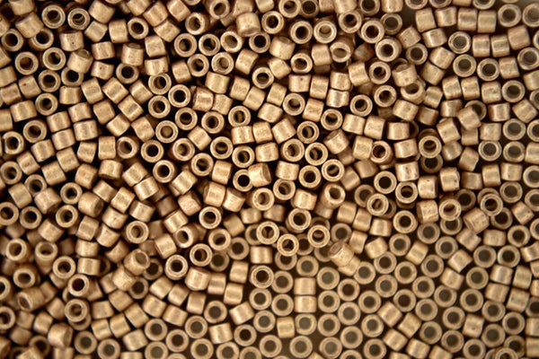 7.2g MIYUKI 11/0 Delica Japanese Seed Beads 1.6mm DB1158 Semi Matte Galvanized Light Smoky Amethyst