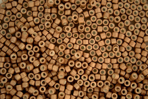7.2g MIYUKI 11/0 Delica Japanese Seed Beads 1.6mm DB1162 Galvanized Matte Champagne