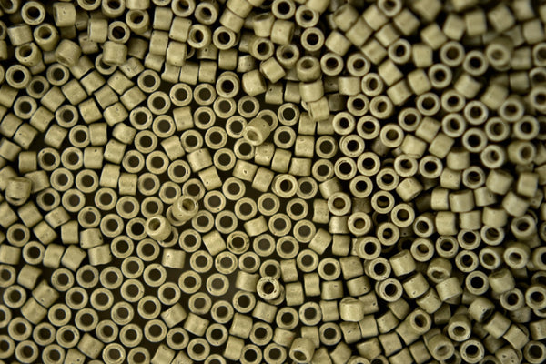7.2g MIYUKI 11/0 Delica Japanese Seed Beads 1.6mm DB1170 Galvanized Matte Aloe