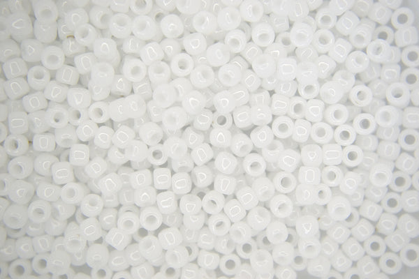 10g TOHO 8/0 Round Japanese Seed Beads 3mm 41 Opaque White