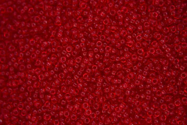 10g MIYUKI 11/0 Round Japanese Seed Beads 2mm 9141 Transparent Ruby Beadacious