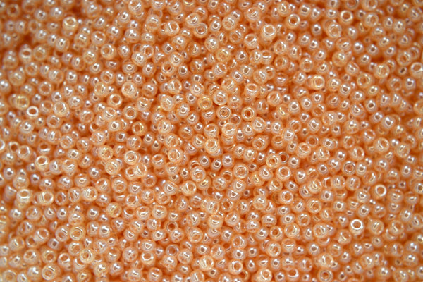 10g MIYUKI 11/0 Round Japanese Seed Beads 2mm 9369 Light Peach Luster Beadacious