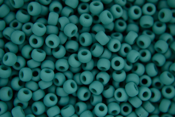 10g MIYUKI 6/0 Round Japanese Seed Beads 4mm 9412F Matte Opaque Turquoise Beadacious