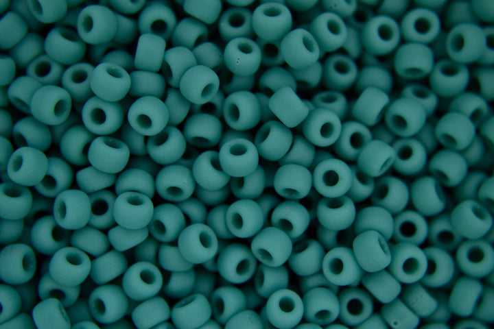 10g MIYUKI 6/0 Round Japanese Seed Beads 4mm 9412F Matte Opaque Turquoise Beadacious