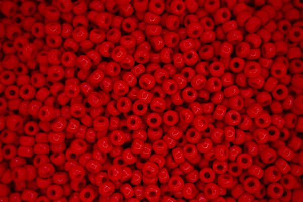 10g MIYUKI 8/0 Round Japanese Seed Beads 3mm 9408 Opaque Red Beadacious