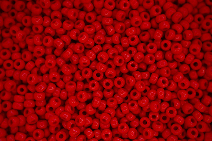 10g MIYUKI 8/0 Round Japanese Seed Beads 3mm 9408 Opaque Red Beadacious