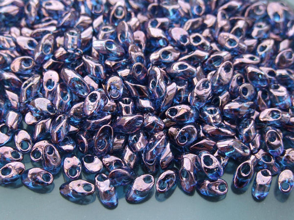 10g MIYUKI Long Magatama Japanese Beads 4x7mm Transparent Amethyst Vega Beadacious