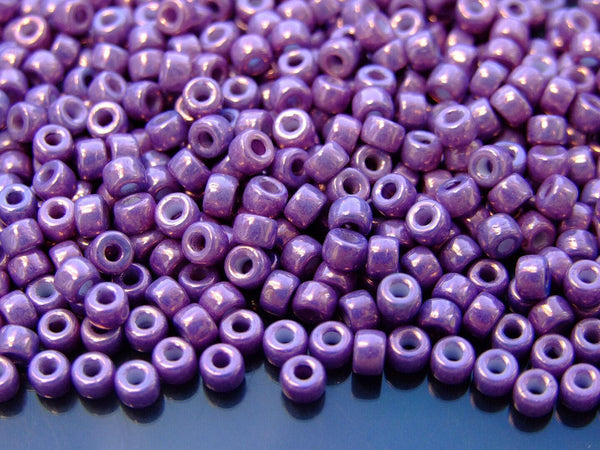 10g Matubo 6/0 Round Czech Seed Beads 4mm Chalk Vega Luster Beadacious