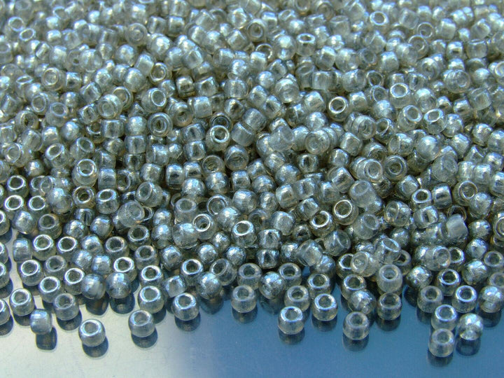 10g Matubo 8/0 Round Czech Seed Beads 3mm Black Diamond Luster Beadacious