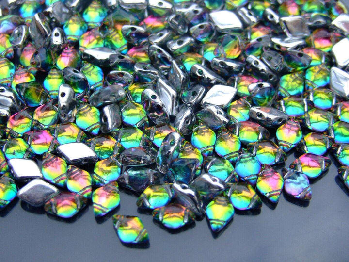 10g Matubo GemDuo Czech Seed Beads 5x8mm Backlit Utopia Beadacious