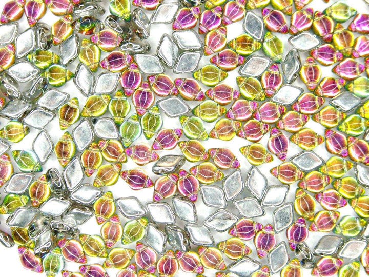 10g Matubo GemDuo Czech Seed Beads 5x8mm Backlit Utopia Beadacious