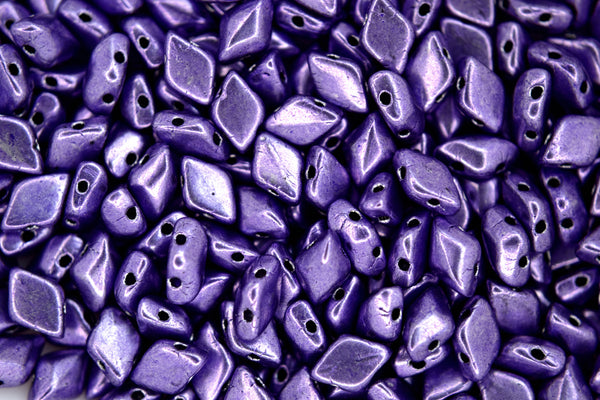 10g Matubo GemDuo Czech Seed Beads 5x8mm Saturated Metallic Crocus Petal Beadacious