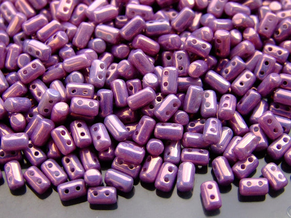 10g Matubo Rulla Czech Seed Beads 3x5mm Chalk Vega Luster Beadacious