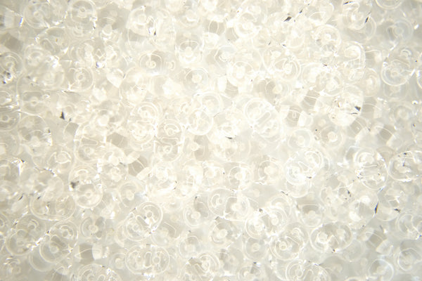 10g Matubo SuperDuo Czech Seed Beads 2.5x5mm Crystal White Lined Beadacious