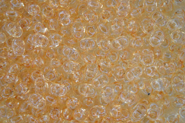 10g Matubo SuperDuo Czech Seed Beads 2.5x5mm Transparent Champagne Luster Beadacious