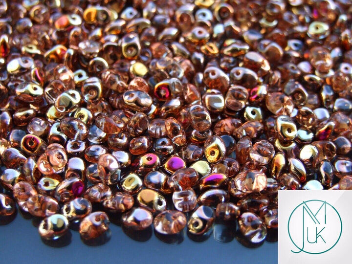 10g Matubo SuperUno Czech Seed Beads 2.5x5mm Crystal Sliperit Beadacious