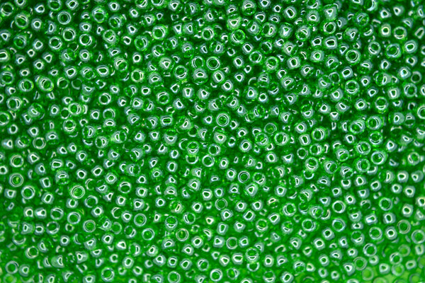 10g TOHO 11/0 Round Japanese Seed Beads 2mm 108 Transparent Peridot Luster Beadacious