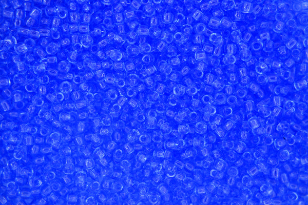 10g TOHO 11/0 Round Japanese Seed Beads 2mm 13 Transparent Light Sapphire Beadacious