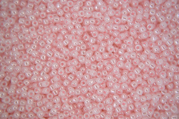 10g TOHO 11/0 Round Japanese Seed Beads 2mm 145L Ceylon Soft Pink Beadacious